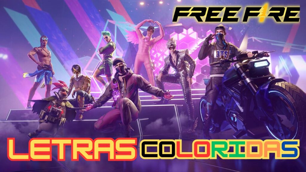 Como aplicar letra colorida no free fire