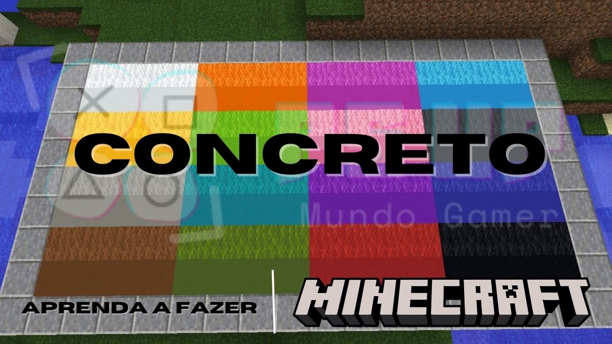 Como Fazer Concreto no Minecraft e Tabela de Cores
