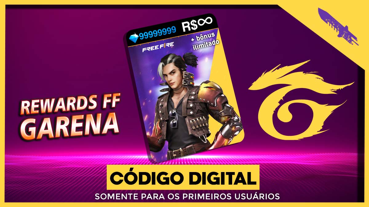 CODIGUIN de Hoje no Garena Free Fire Max 8 de Maio! Ganhe Dimas, Skins e Itens Exclusivos