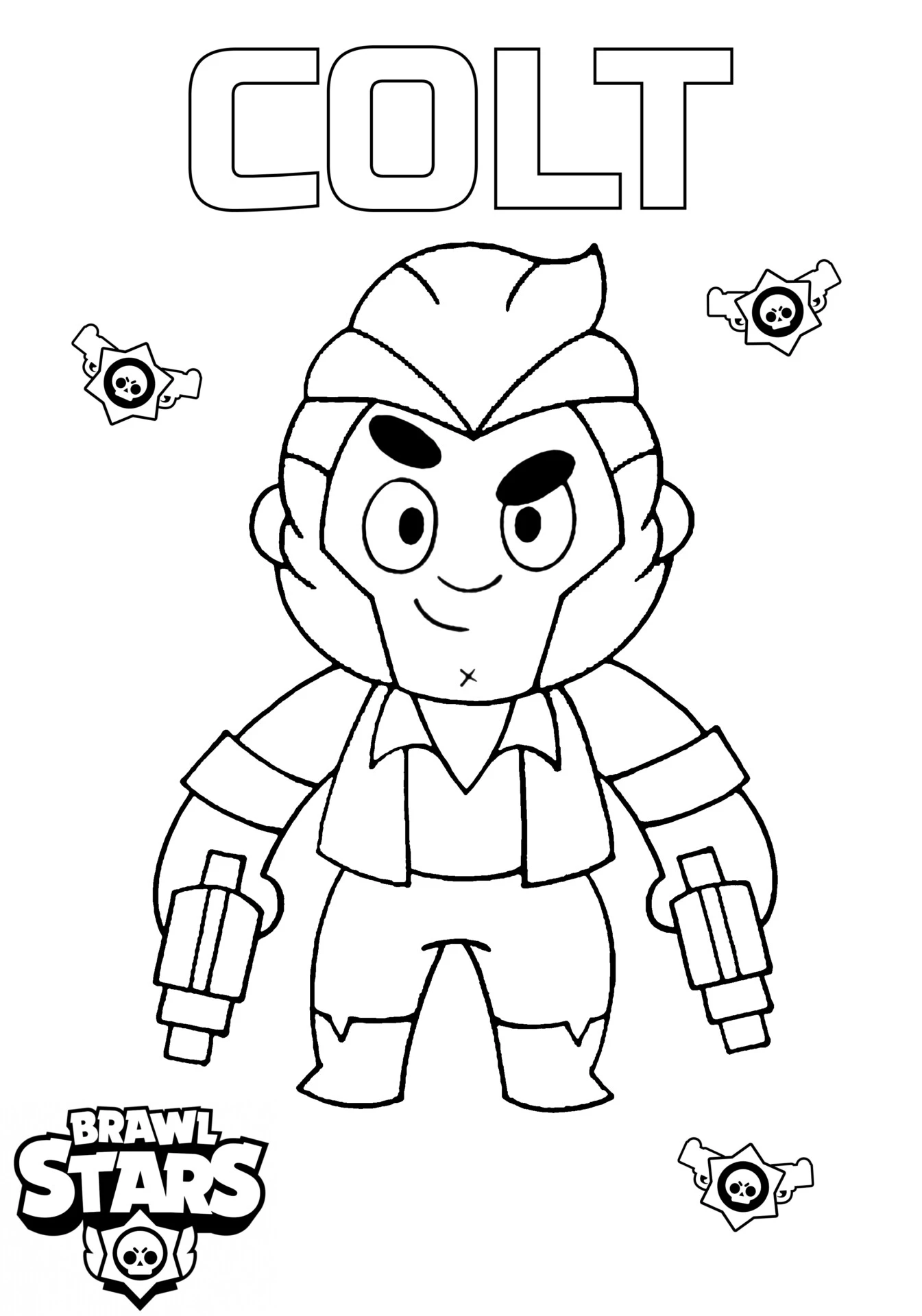 Desenhos do Brawl Stars para colorir!