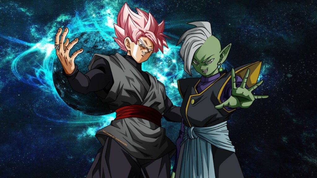 Goku Black e Zamasu Kaioshin do universo 10